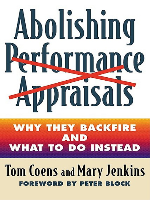 Title details for Abolishing Performance Appraisals by Tom Coens - Available